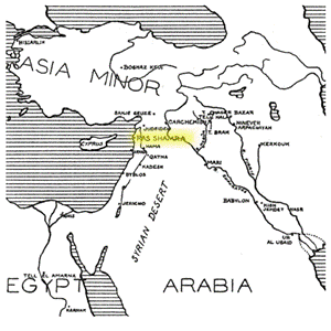 Ugarit térkép